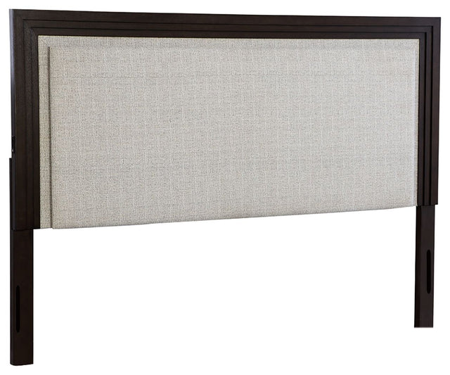 Neymorton - Upholstered Panel Headboard Dark Brown by Signature Design by Ashley® | Bel Furniture
