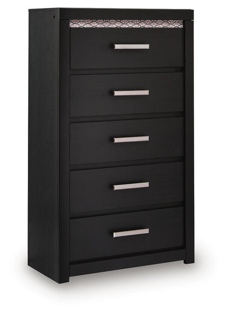 Brizmore Five Drawer Chest Black