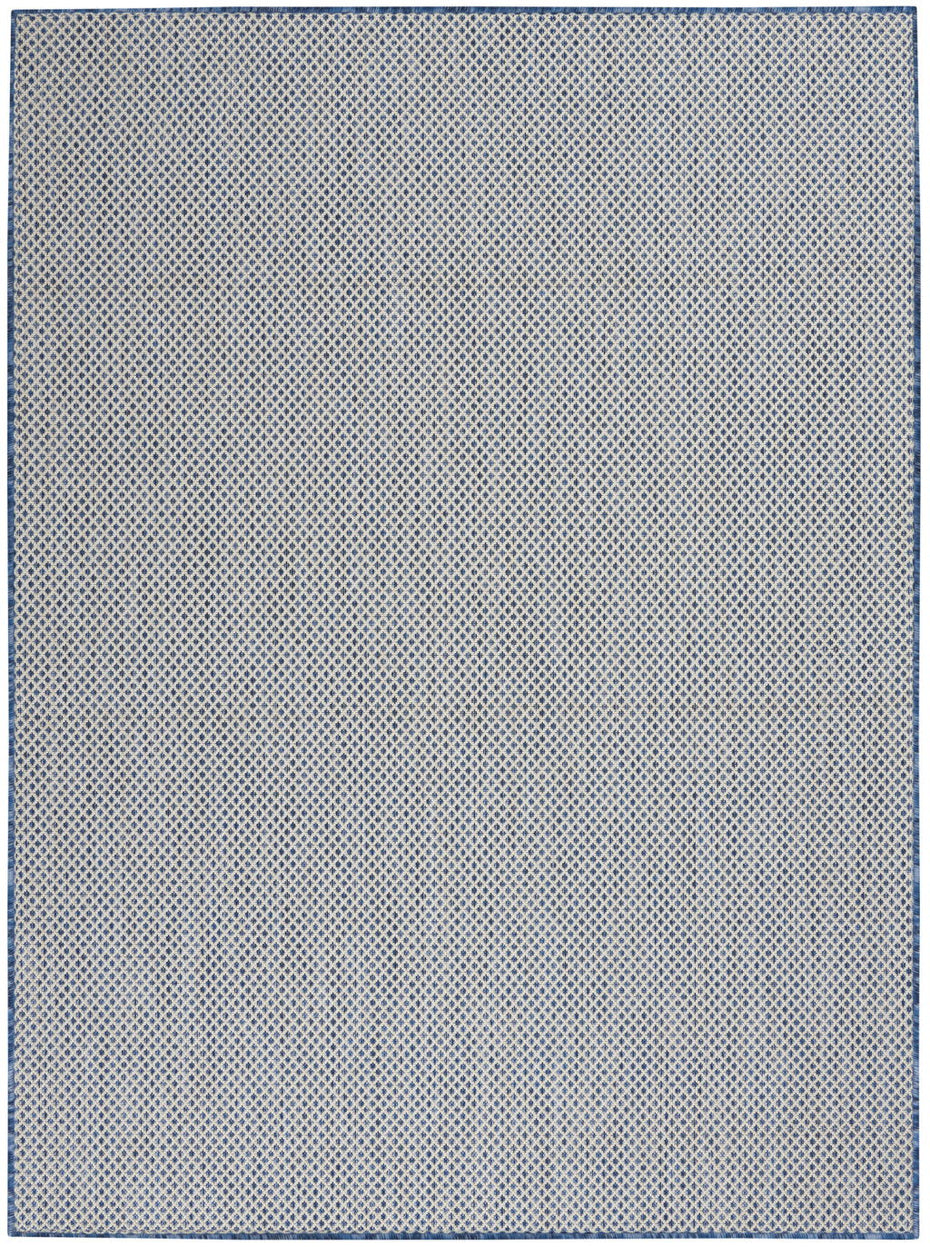 6' X 9' Geometric Power Loom Area Rug - Blue