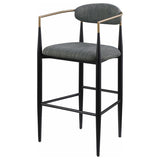 Tina - Metal Pub Height Bar Stool With Upholstered Back And Seat (Set of 2) by Coaster Fine Furniture | Bel Furniture