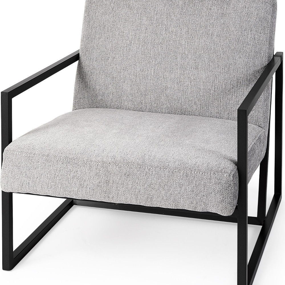 Geo Modern Accent Or Side Chair - Gray / Black