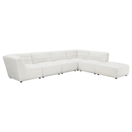 Sunny - Upholstered Modular Sectional Sofa White by CoasterElevations | Bel Furniture