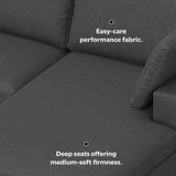 Charlie - Upholstered Deep Seater Sectional Sofa by Simpli-Home | Bel Furniture