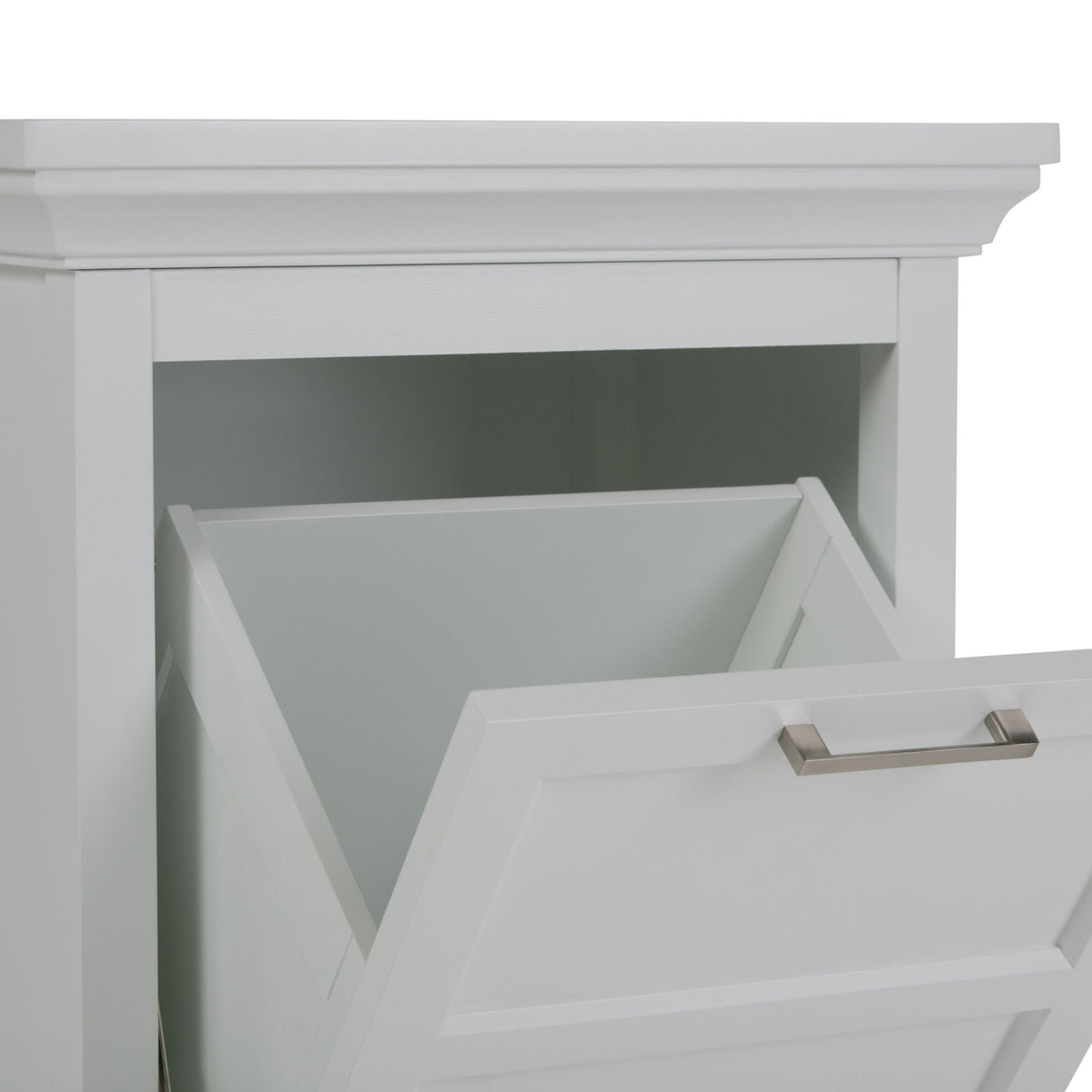 Avington - Laundry Hamper - Pure White by Simpli-Home | Bel Furniture