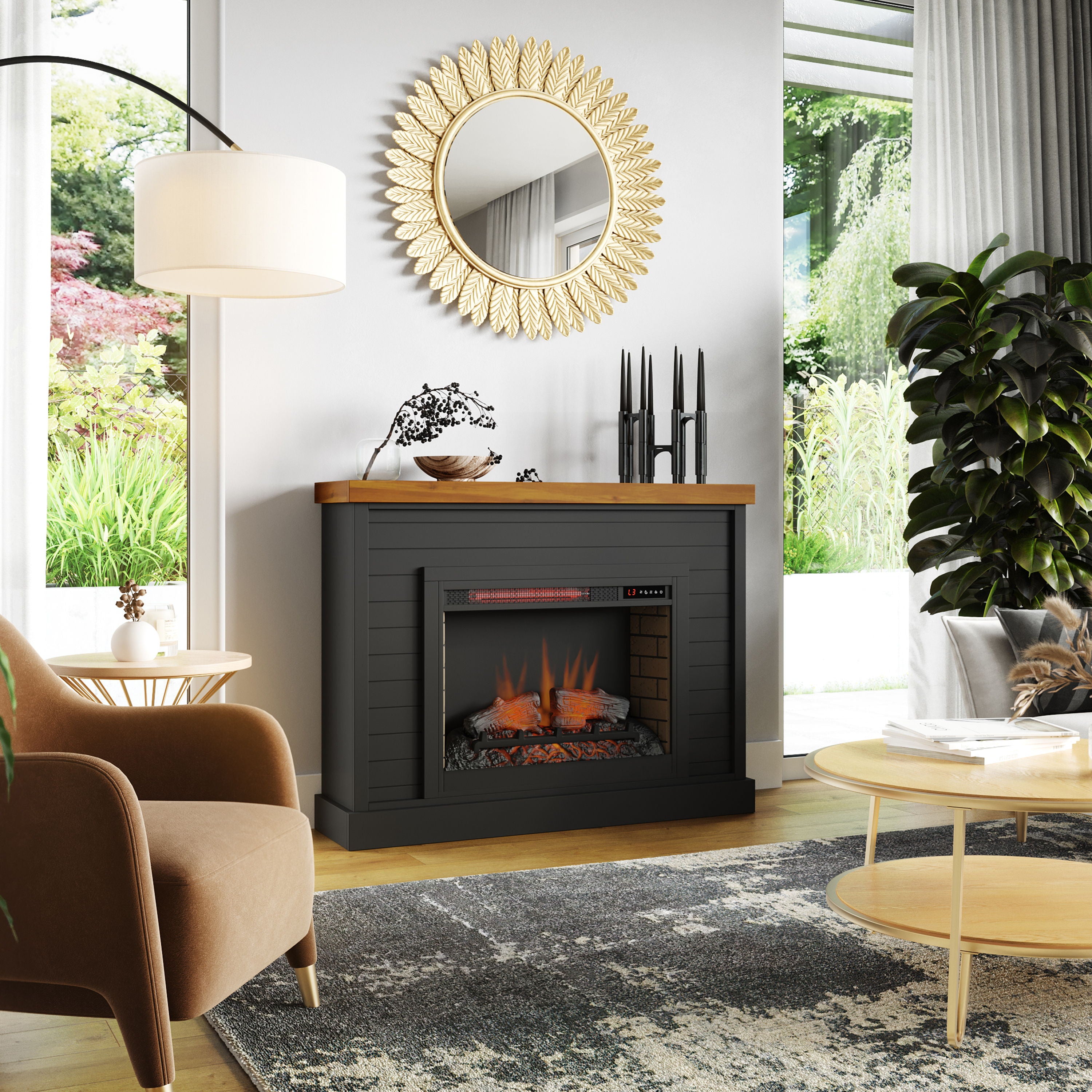 Washington - 48" Fireplace With Mantel