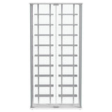 Montara - Tempered Glass Wine Storage LED Curio Cabinet - Chrome by Coaster Fine Furniture | Bel Furniture