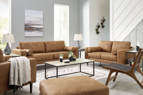 Telora - Living Room Set Light Brown 4 Pc. Sofa, Loveseat, Chair, Ottoman by Signature Design by Ashley® | Bel Furniture