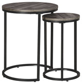 Briarsboro - Accent Table (Set of 2) Dark Gray by Signature Design by Ashley® | Bel Furniture