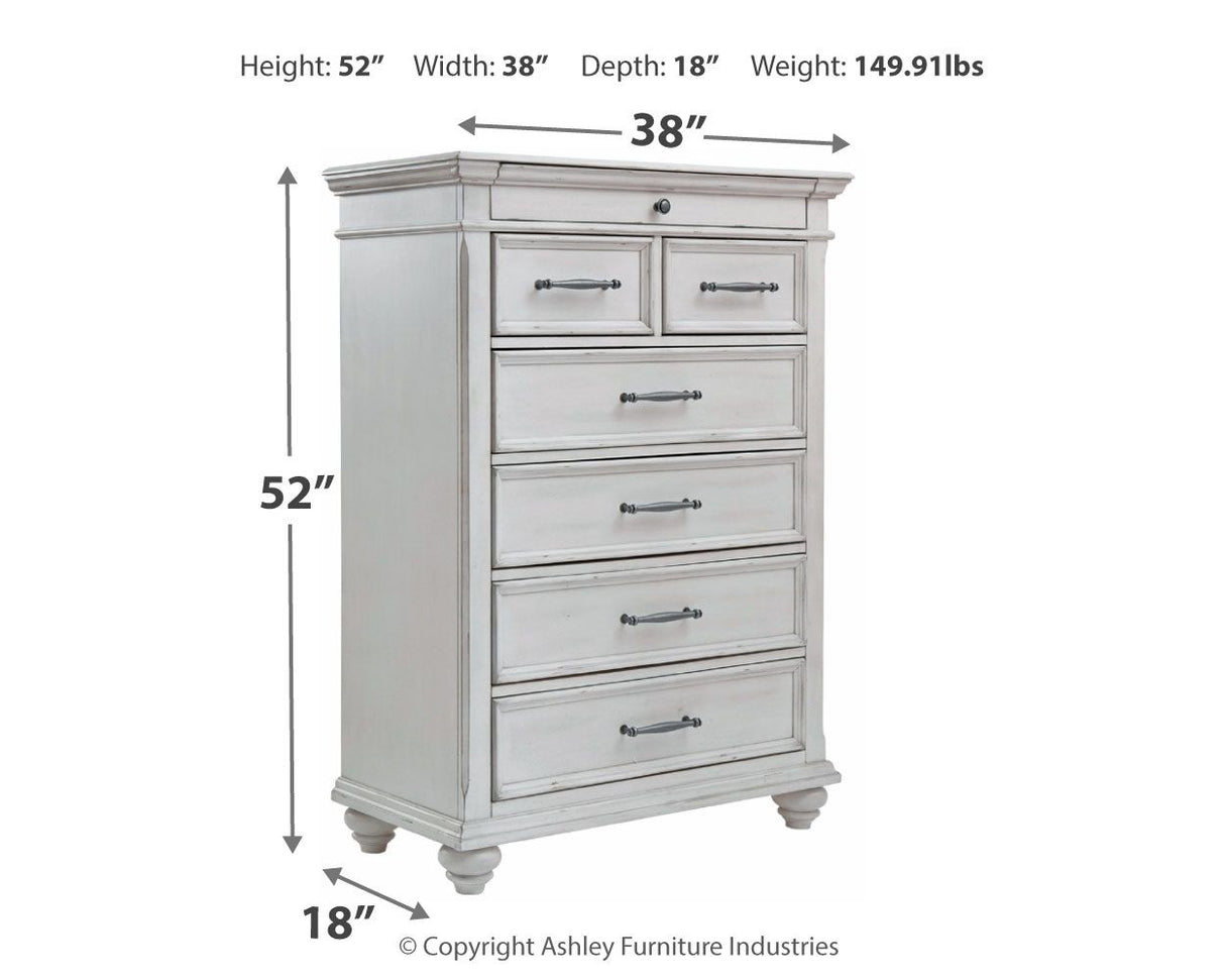 Kanwyn - Whitewash - Chest by Benchcraft® | Bel Furniture