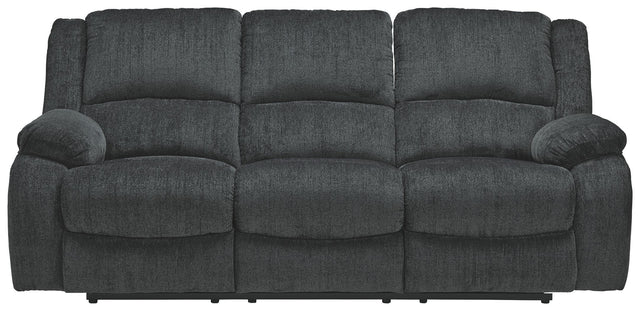 Draycoll - Reclining Sofa Dark Gray by Signature Design by Ashley® | Bel Furniture