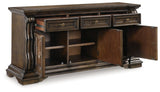 Maylee - Dark Brown - Dining Room Buffet by Signature Design by Ashley® | Bel Furniture