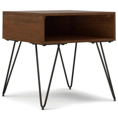 Hunter - End Table - Wood Dark Brown by Simpli-Home | Bel Furniture