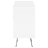 Nieta - 2 Door Engineered Wood Accent Cabinet - White High Gloss by Coaster Fine Furniture | Bel Furniture