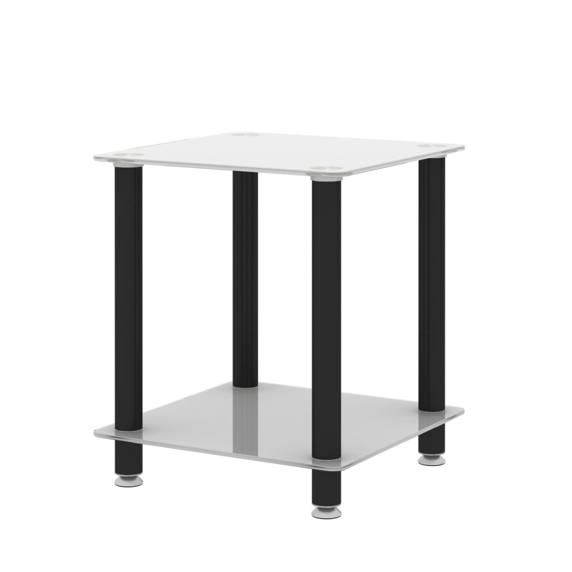 Side Table, 2 Tier Space End Table, Modern Night Stand, Sofa Table, Side Table With Storage Shelve