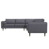Amber - Velvet Corner Sectional Sofa