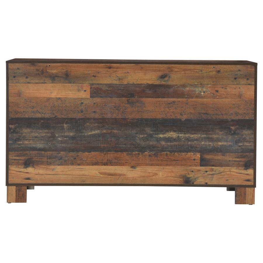 Sidney - 6-Drawer Dresser - Rustic Pine