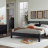 Danziar - Slat Panel Bed With Low Footboard Set Black King by Signature Design by Ashley® | Bel Furniture