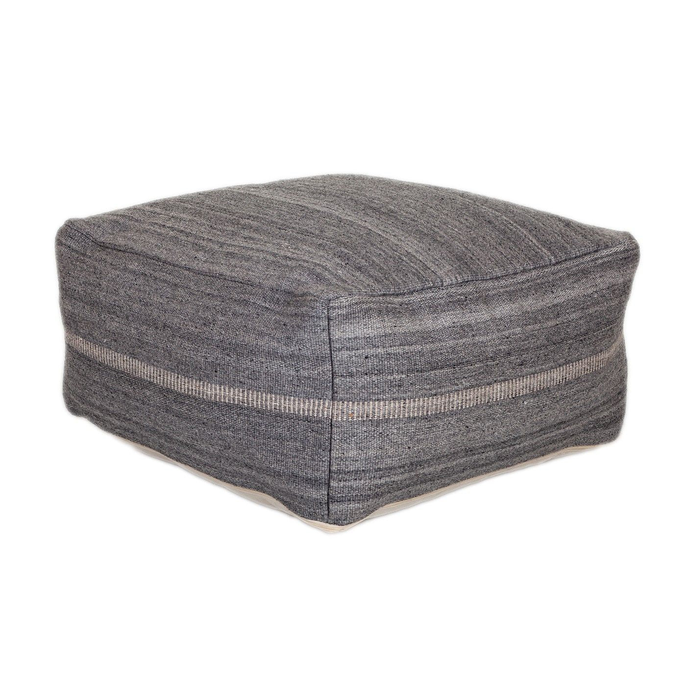 Stylish Pouf - Steel Gray