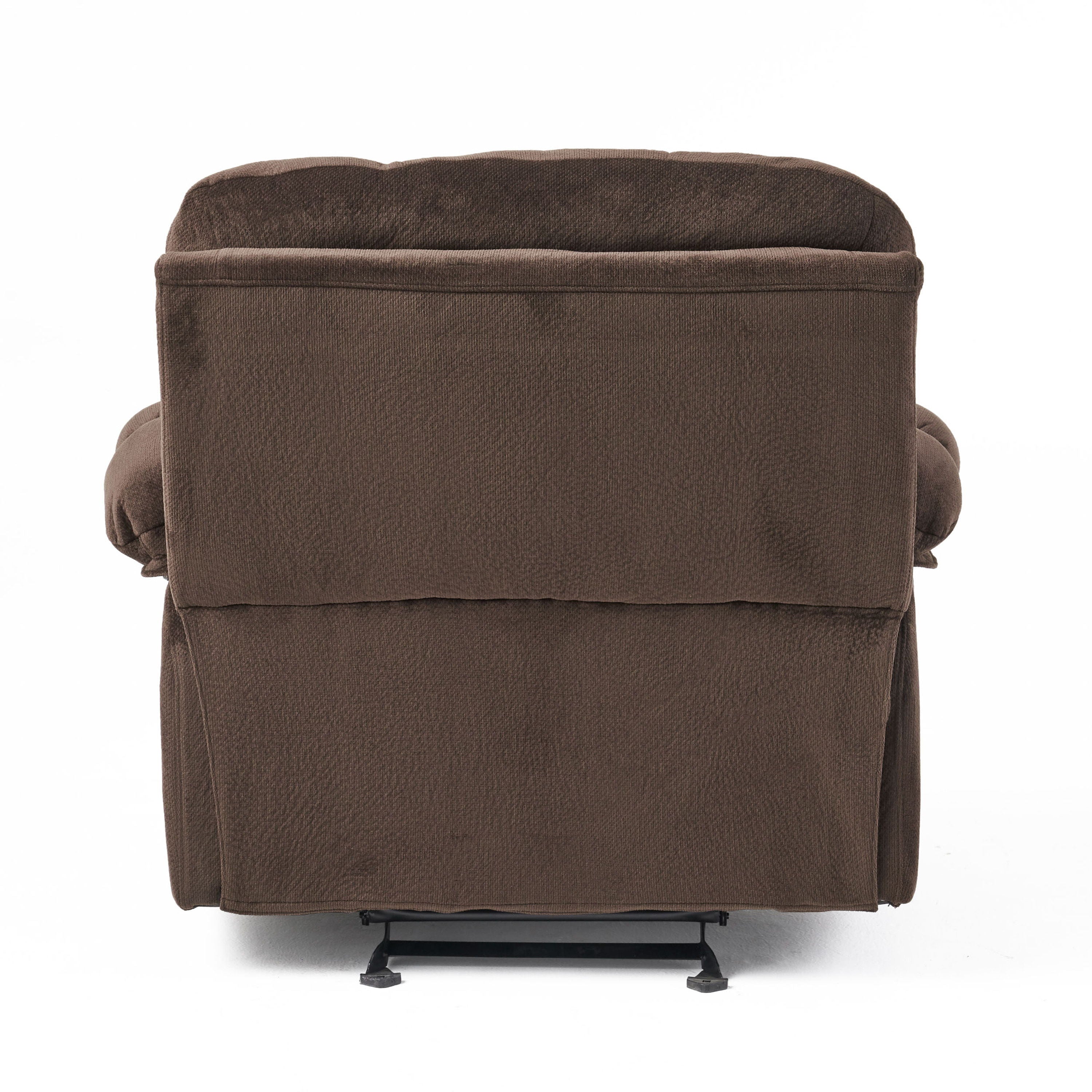 Luxurious Manual Recliner Chair With Skin-Friendly Fabric And Dual Cup Holders