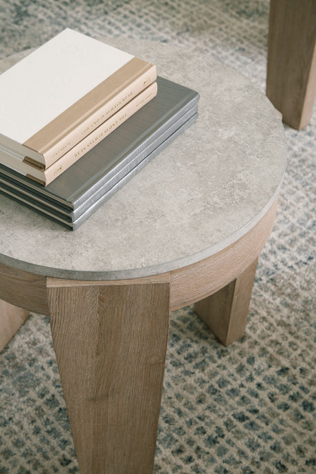 Guystone - Light Brown - Occasional Table Set (Set of 3) by Signature Design by Ashley® | Bel Furniture