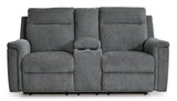 Barnsana - Dbl Power Reclining Loveseat With Console
