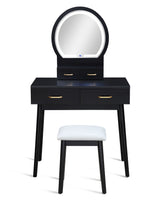 Cecilia - Vanity Table & Stool by Crown Mark | Bel Furniture