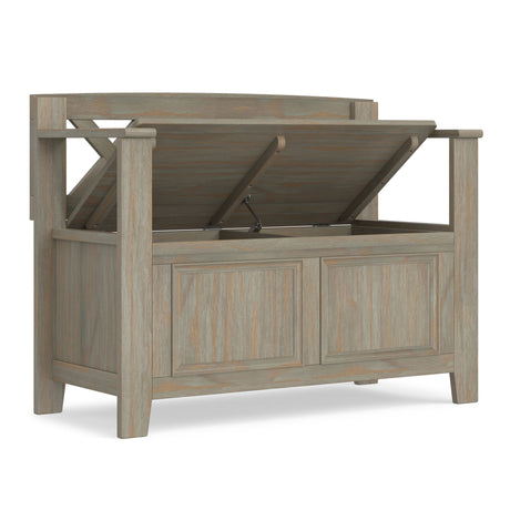 Amherst - Small Transitional Entryway Storage Bench - view 17