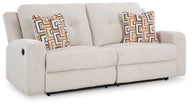 Danum - 2 Seat Reclining Sofa White by Signature Design by Ashley® | Bel Furniture