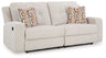 Danum - 2 Seat Reclining Sofa White by Signature Design by Ashley® | Bel Furniture