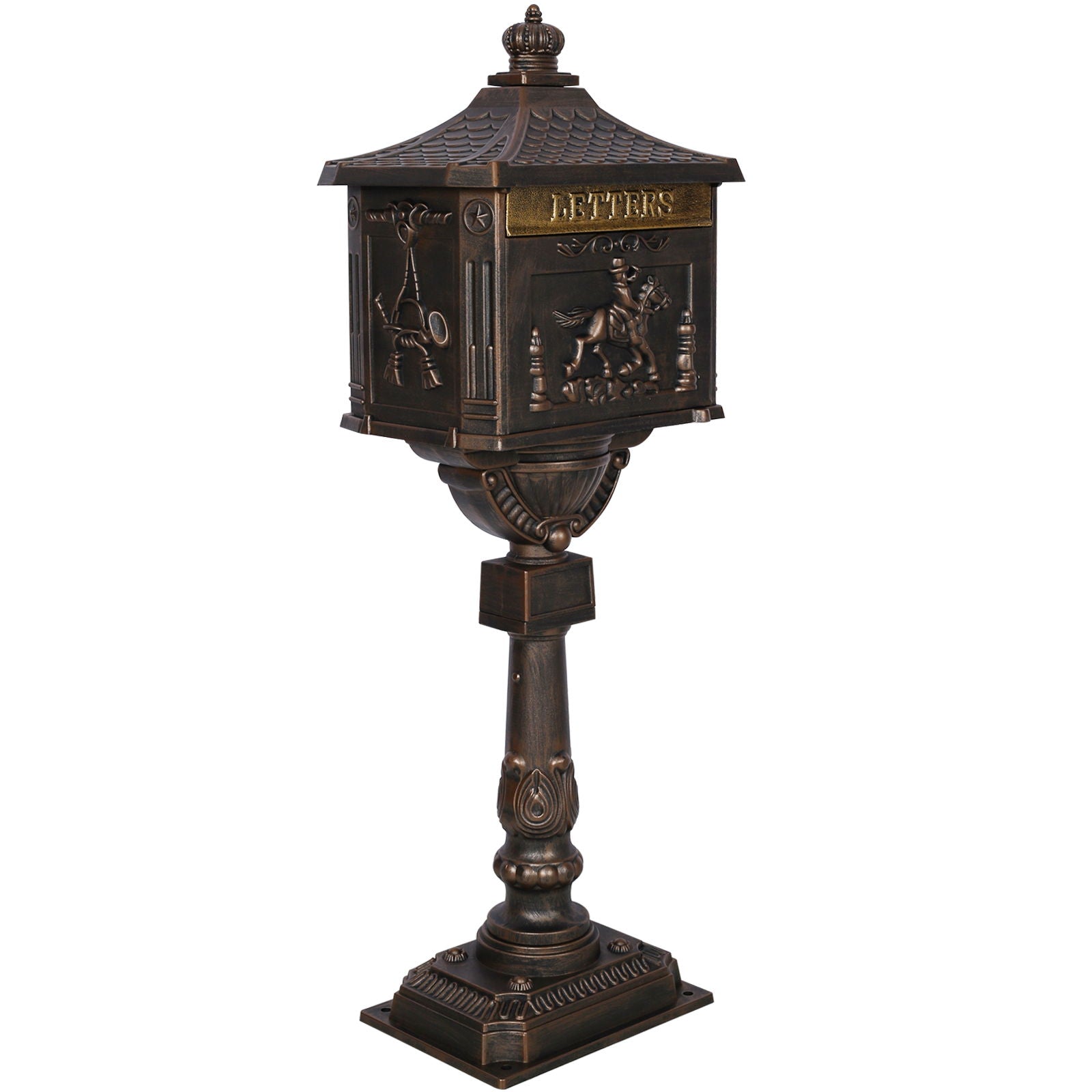 Cast Aluminum Mail Box, Postal Box, Mailbox