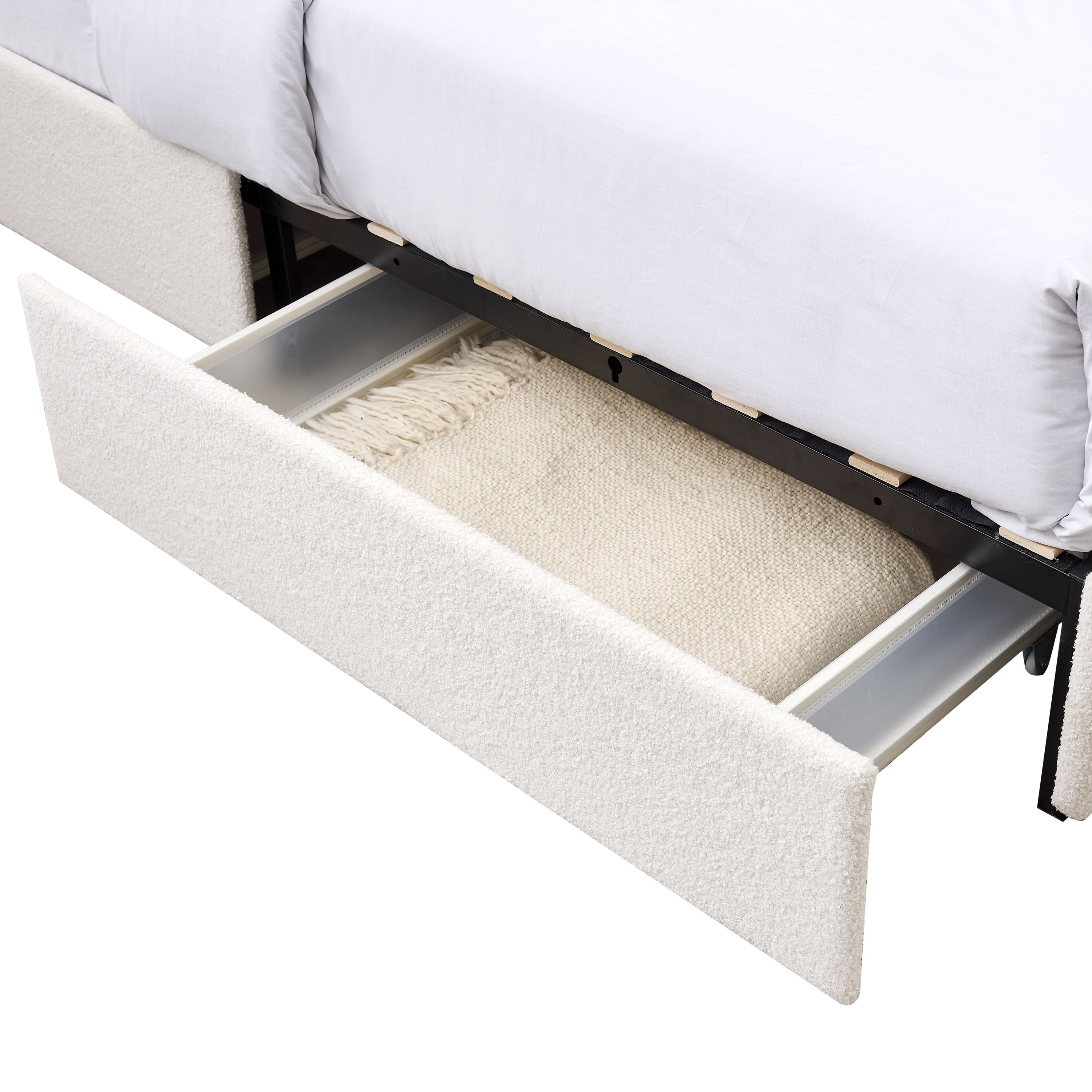 Liv - Patented With Drawers Upholstered Storage Platform Bed