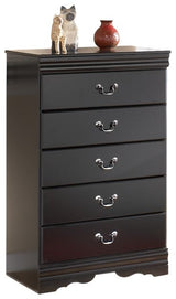 Huey Vineyard - Black - Five Drawer Chest by Signature Design by Ashley® | Bel Furniture