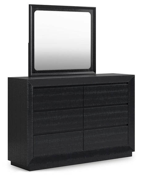 Londer - Black - Dresser And Mirror by Millennium® by Ashley | Bel Furniture