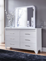 Jarlee - White - Dresser And Mirror by Signature Design by Ashley® | Bel Furniture