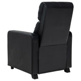 Toohey - Upholstered Home Theater Push Back Recliner - Black by CoasterEveryday | Bel Furniture