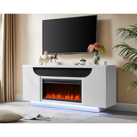 Alessia - Electric Fireplace With Multi Color LED And Flame Settings - view 12