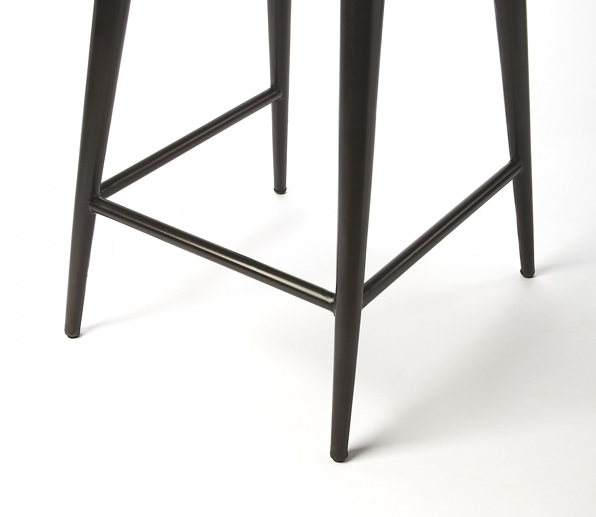 39" Iron Bar Chair - Brown / Black