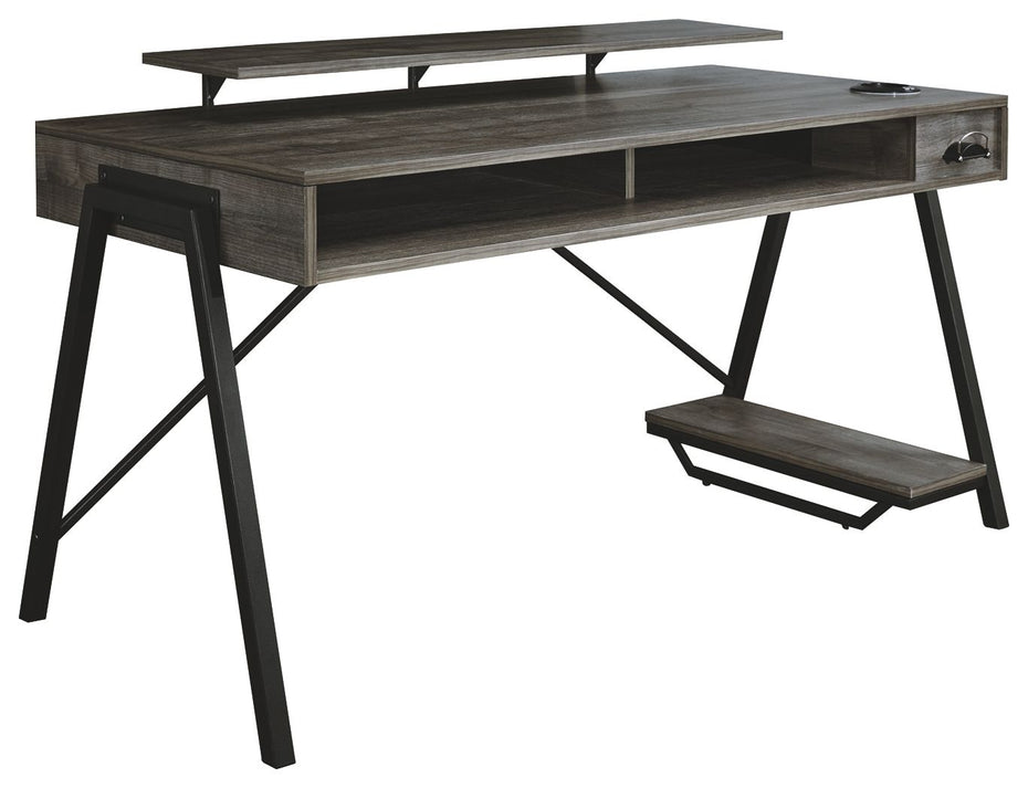 Barolli - Gunmetal Gray - Gaming Desk