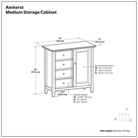 Amherst - Handcrafted Medium Storage Cabinet - view 15