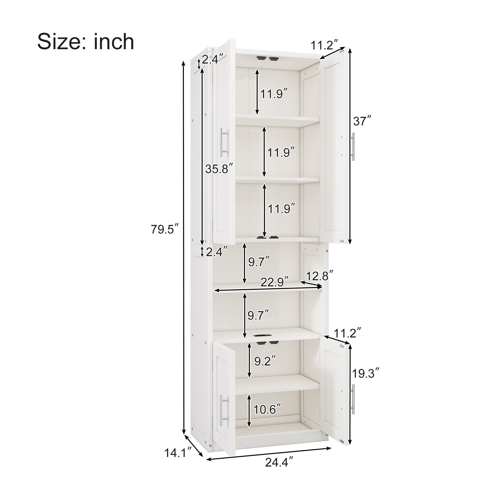 Murphy Bed With Side Cabinet Storage Shelf, Cabinet Bed Folding Wall Bed With Desk Combo Perfect For Guest Room, Study, Office