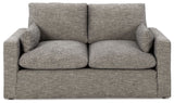 Dramatic - Granite - Loveseat by Benchcraft® | Bel Furniture