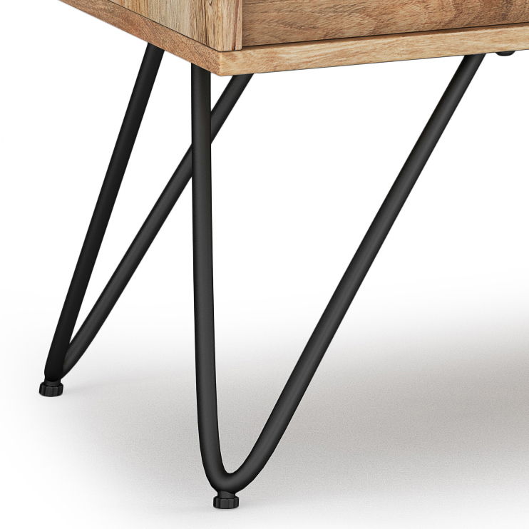 Hunter - Handcrafted TV Media Stand - Natural by Simpli-Home | Bel Furniture