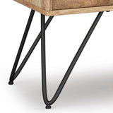 Hunter - Handcrafted TV Media Stand - Natural by Simpli-Home | Bel Furniture