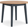 Gesthaven - Round Dining Room Drop Leaf Table Blue by Signature Design by Ashley® | Bel Furniture