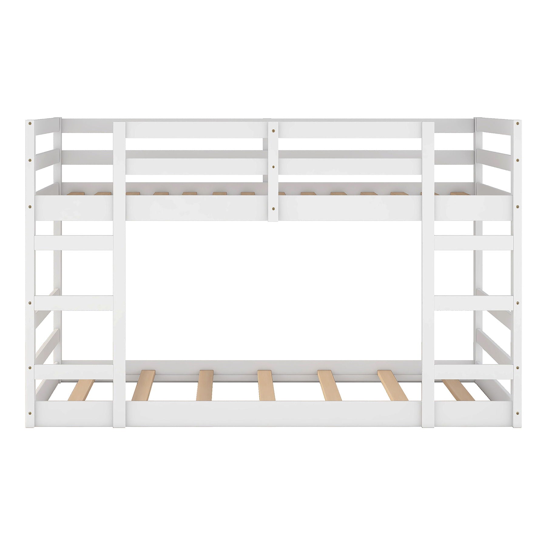 Twin Over Twin Bunk Bed With Ladder