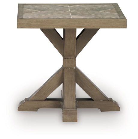 Laguna Heights - Square End Table - Beige - view 4