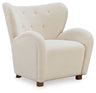 Larbell - Accent Chair White by Signature Design by Ashley® | Bel Furniture