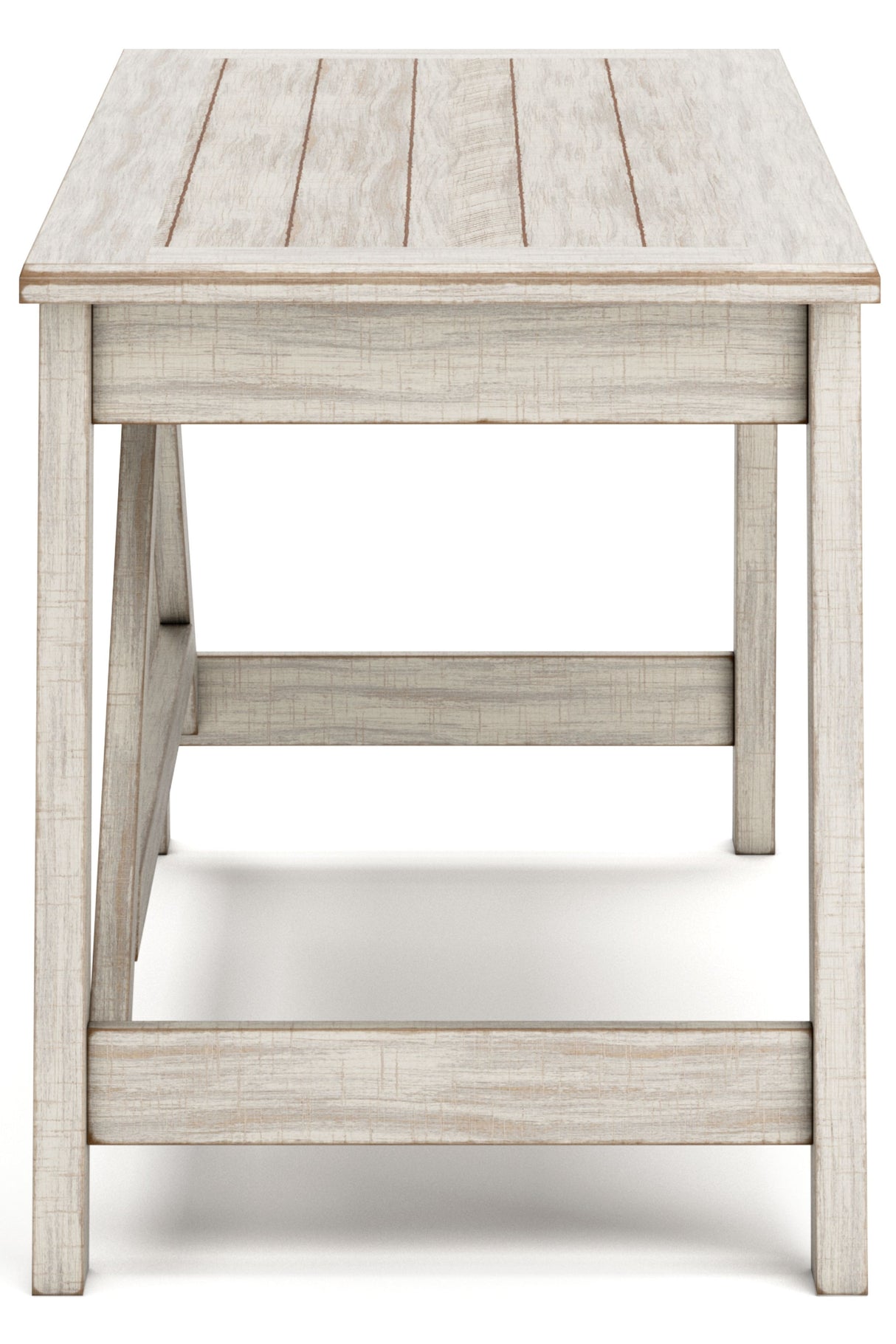 Carynhurst - Whitewash - Home Office Large Leg Desk by Signature Design by Ashley® | Bel Furniture