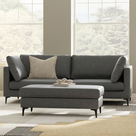 Ava - Mid Century Sofa With Ottoman Set - view 12