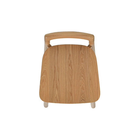 Sven - Modern Minimalist Low Back Counter Stool - Natural Blonde Ash by Jennifer Taylor Home | Bel Furniture